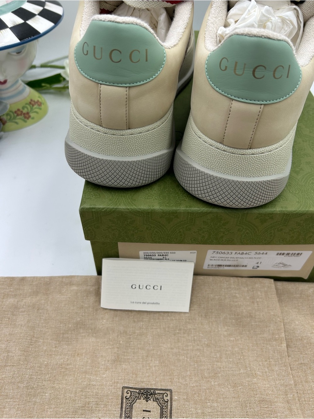 Women's Gucci GG screener sneakers size 41/10 US made in Italy - Picture 6 of 10